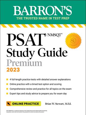 cover image of PSAT/NMSQT Study Guide, 2023
